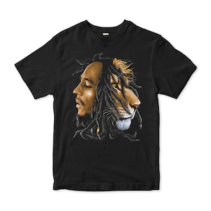 Bob Marley Lion T-Shirt, Men&#39;s and Women&#39;s Sizes (BOB-137552)