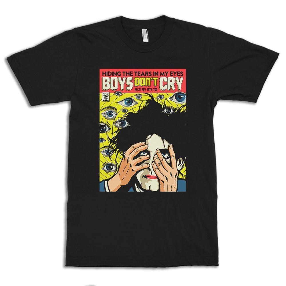 The Cure Boys Don't Cry Art T-shirt, Men's and Women's Sizes