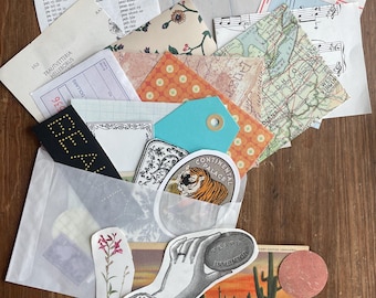 Mini Ephemera Pack | Junk Jounaling Supplies | Scrapbooking Supplies | Mini Collage Kit | Zine Kit | Scrap Pack | Vintage
