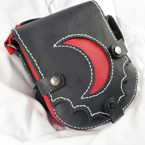 Handmade Leather Moon Bag