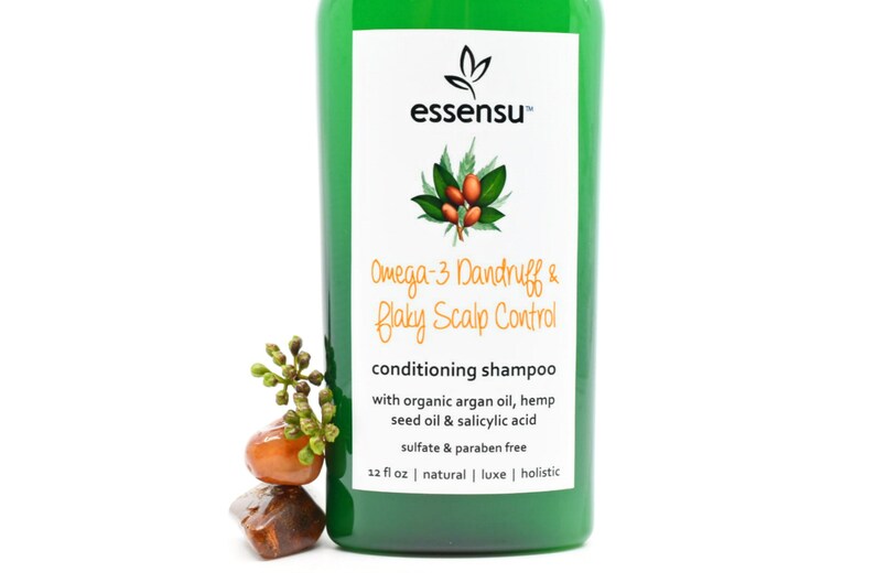 Flaky Dry Scalp Argan Oil Salicylic Acid Omega3 Conditioning Etsy