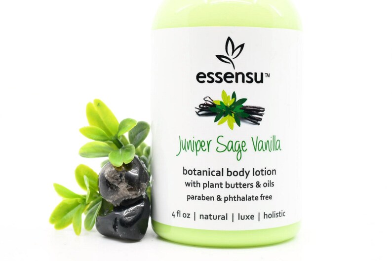 Juniper Sage Vanilla Natural Botanical Body Lotion Etsy