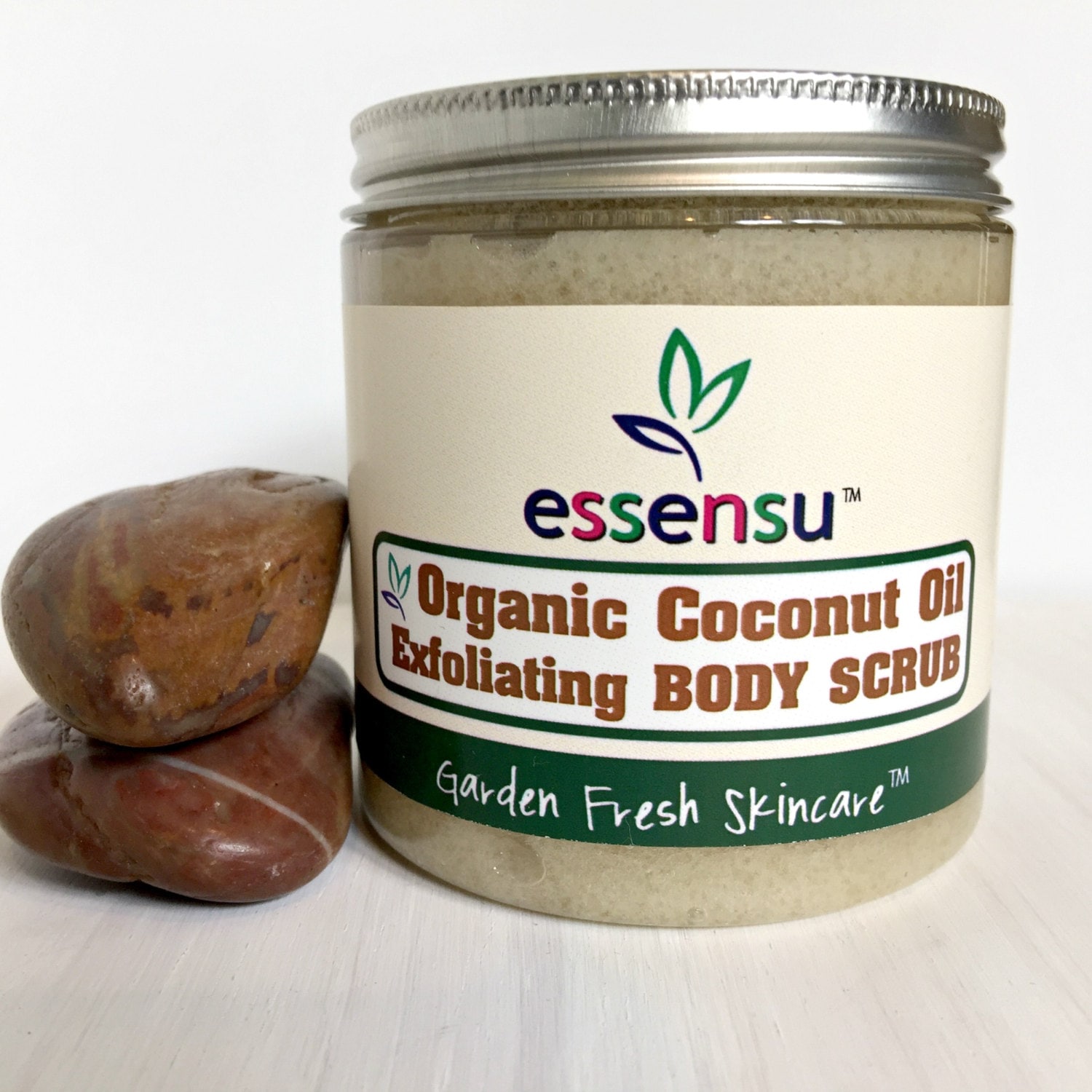 Organic Coconut Oil Unscented Exfoliating Natural Sugar Sea Etsy
