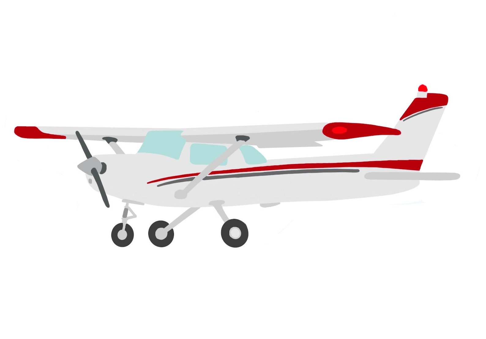 Airplane Sticker Single Custom Airplane Sticker - Etsy
