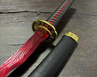Elden Ring River of Blood Katana Replica | Cosplay & Display Art Piece | High Carbon Steel Blade, Full Tang
