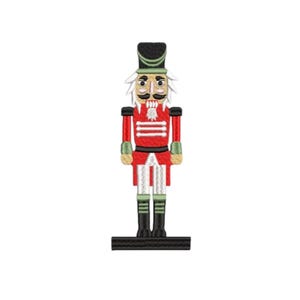 Nötknäppare soldat, julnötknäppare, nötspårarpresent, broderidesign, tränötknäppare, juldekoration, julsoldat, present