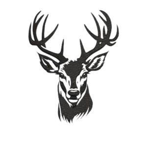 Broderidesign, Elegant Hjort Maskinbroderi, Direkt Nedladdning