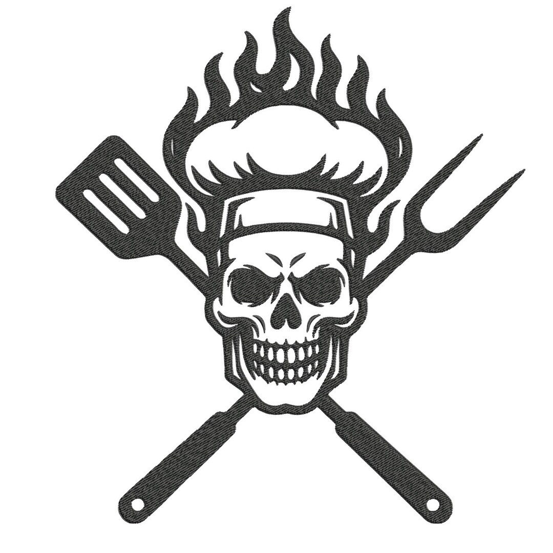Kitchen Embroidery Design, Hot Chef Machine Embroidery File, Instant ...