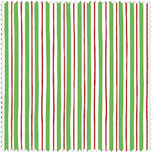 Promo vente - FAT QUARTER, fin du boulon - Maywood Studios, tous enveloppé, rayure, Noël, magnifique tissu 100 % coton