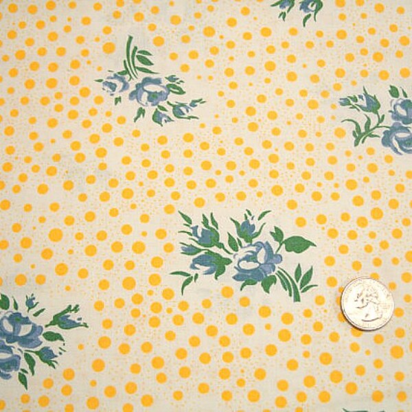 COUPON CODE vente - bout de tissu de boulon - préférée Feedsacks, d. Zimmerman, Chanteclaire tissu Mamie, 100 % coton courtepointe, 1930 s, Quilting