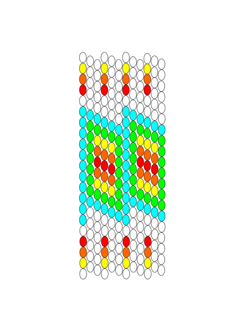 Download Gourd Peyote Stitch 3 Drop Even Count Tubular Bead | Etsy