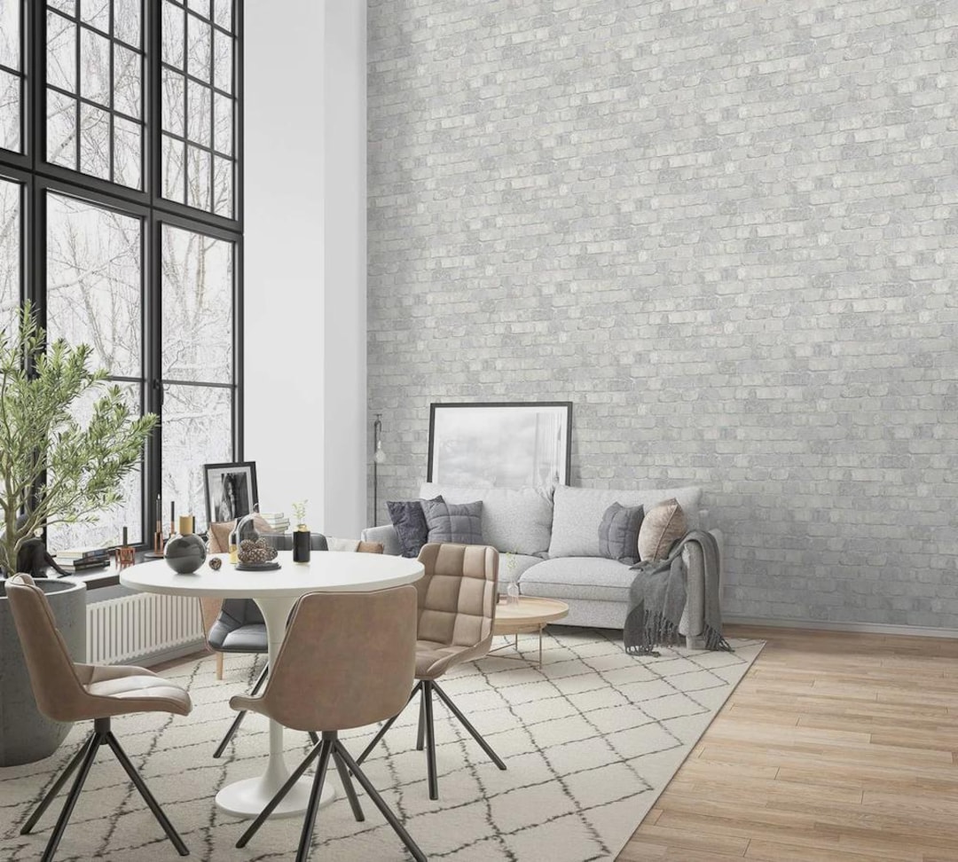 Industrial Brick Effect Non-woven Wallpaper – Marburg Imagine ...