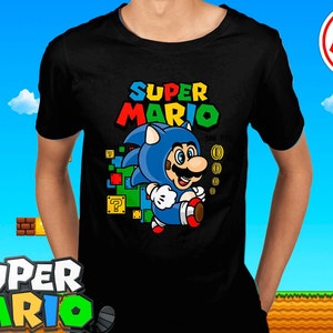 Super Mario Bros SVG, Mario Png Ai PDF, Cut Files, T-Shirt design, Layered Digital Vector File, Cricut Cutting, Mario Sonic, sonic svg