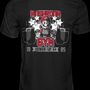Premium T-shirtontwerp, 300dpi PNG-bestanden, Gym Ts-shirt, t-shirtontwerp, opstrijkbare afbeelding, DTF-afdrukken, zwart shirt, super mario geen pijn geen winst