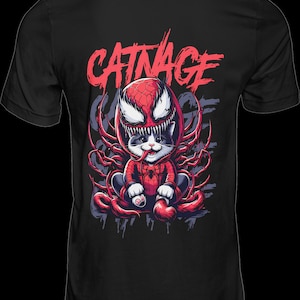 Premium T-Shirt Design, 300dpi PNG files, spiderman, venom, Carnage, Design, Bügelbild, DTF Druck, black shirt, avengers Movie Shirt,