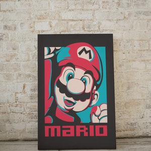 Super Mario Bros Bundle, PNG, Mario Poster, Cut Files, T-Shirt design, ClipArt, Layered Digital Vector File, Cricut Cutting, wandkunst