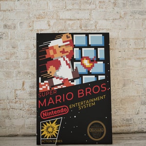 Super Mario Bros, PNG, Mario Poster, Cut Files, T-Shirt design, ClipArt, Layered Digital Vector File, Cricut Cutting, Wandkunst, Gaming