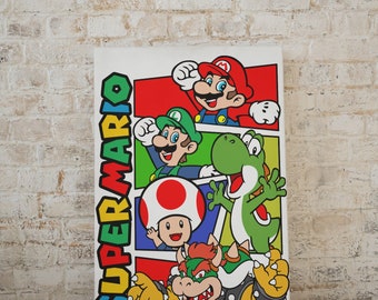 Super Mario Bros Bundle SVG, PNG, JPG, Poster di Mario, File tagliati, Design T-shirt, Clip Art, File vettoriale digitale a strati, Taglio Cricut, Yoshi