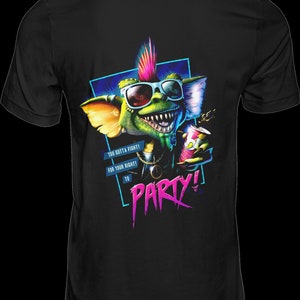 Conception de T-shirt premium, fichiers PNG 300 dpi, Gremlin, conception de t-shirt d’horreur, image thermocollante, impression DTF, chemise noire, png d’Halloween, Gremlins, rétro