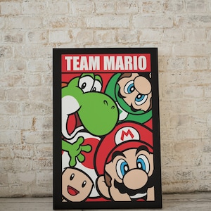 Super Mario PNG, Mario Poster, ClipArt, Wallart, Mario Wandkunst, Leinwand, Poster, Kinderzimmer, digitaler Download, High Quality bundle