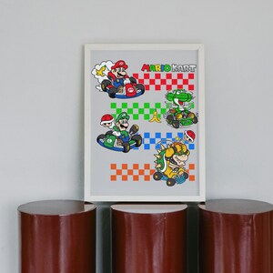 Super Mario SVG, Mario Poster, Clip Art, Fichier vectoriel numérique, Wallart, Mario Wall Art, Toile, Affiche, Chambre d’enfants, Téléchargement numérique