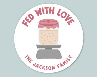 Etiquetas personalizadas para hornear masa madre: Etiquetas de cocina personalizadas para pan casero