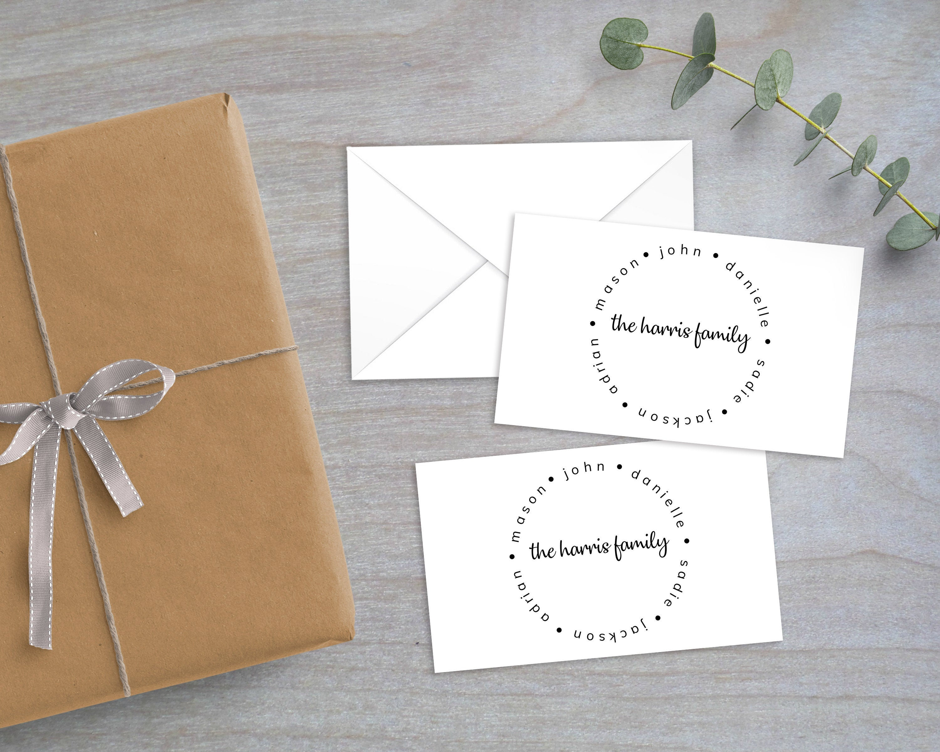 Personalized Gift Enclosure Cards With Mini-envelopes Family | Etsy