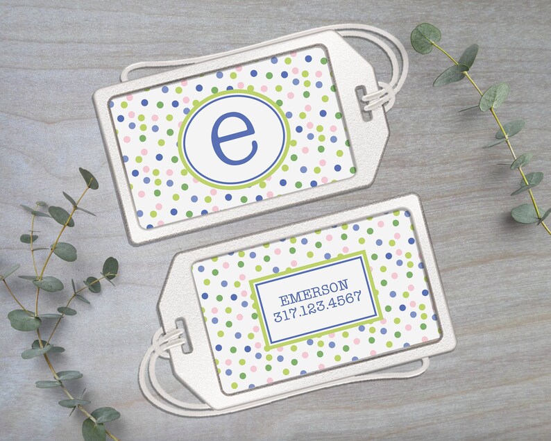 Clear Acrylic Luggage Tag With Loop Custom ID Tag Etsy