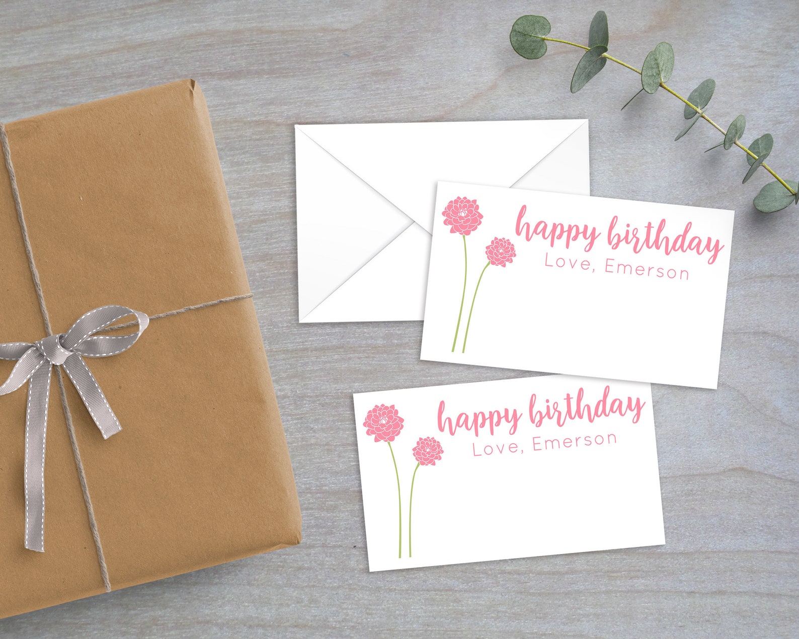 Personalized Gift Enclosure Cards with MiniEnvelopes Flower Etsy