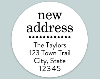 Custom Change of Address Stickers: Moving Announcement Labels