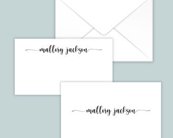 Personalized Calligraphy Gift Enclosure Cards with Mini-Envelopes