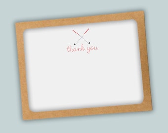 Pink Golf Thank You Cards: Feminine Golf Theme Flat Notes (Boxed Set)