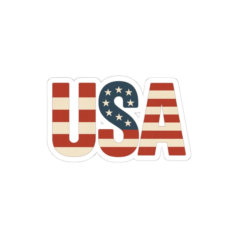 2x3 Inch USA Flag Sticker - Waterproof Vinyl Decal For Car, Laptop, Cooler & More (Made In USA)