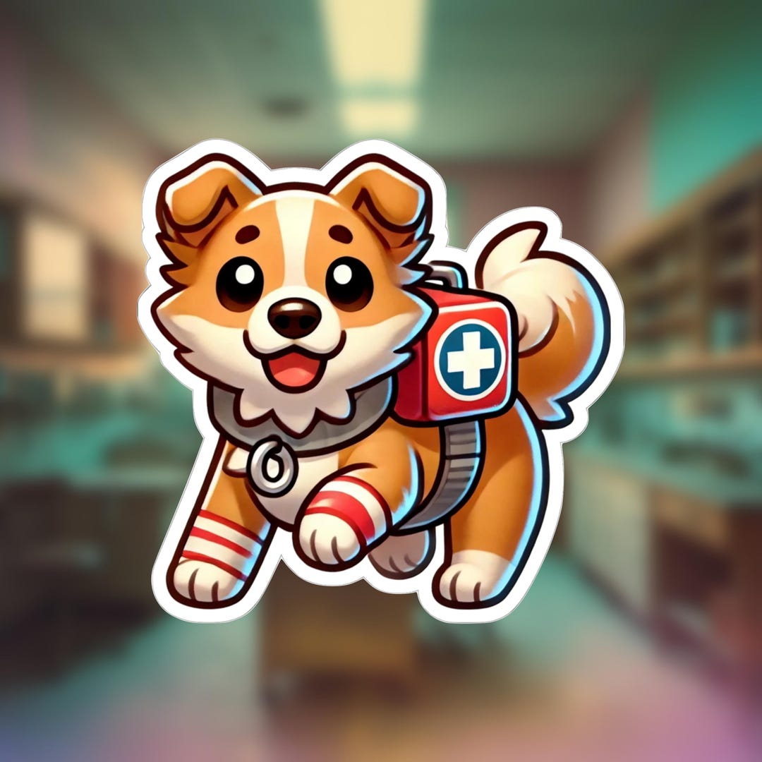 Rescue Dog Sticker - Search and Rescue Decal, Heroic K9 Vinyl, Working ...