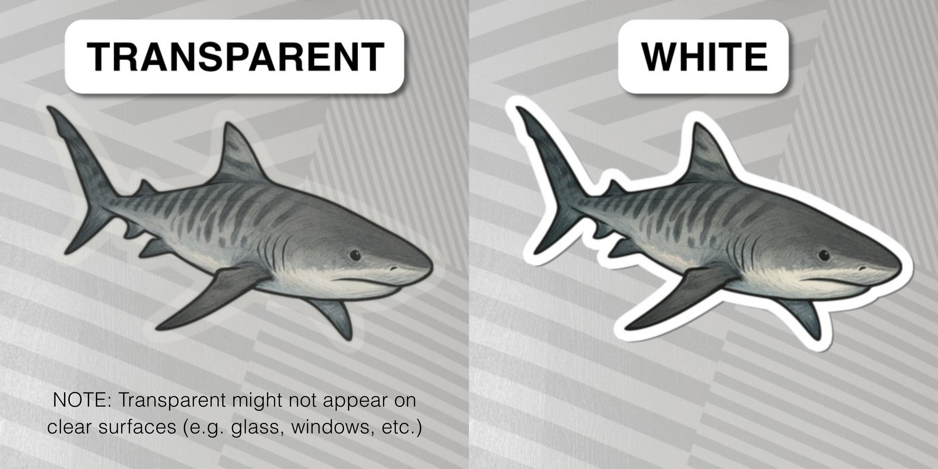 Bull Shark Sticker, Sea Predator Vinyl Decal, Ocean Aesthetic Sticker ...