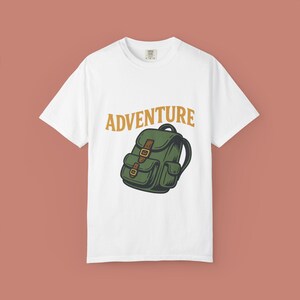 Camiseta de mochila de aventura, camiseta de senderismo, camiseta gráfica de explorador de la naturaleza, regalo para mochileros al aire libre, camiseta de viaje