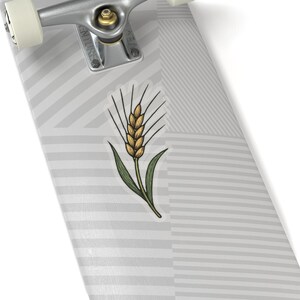 Barley Sticker, Grain Plant Decal, Botanical Crop Vinyl, Agricultural ...