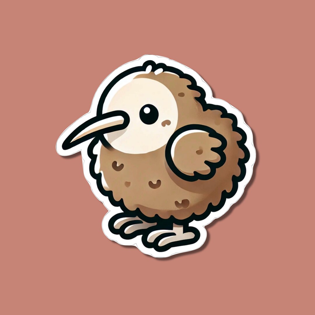 Kiwi Sticker, Flightless Bird Decal, New Zealand Wildlife Vinyl, Nature ...