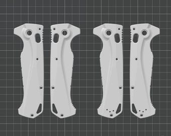 Benchmade Adira Large Size replacement scales STL - FILE ONLY
