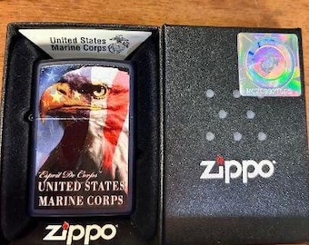 1989年 アメリカ海兵隊 ジッポーライター：鷲、地球儀、錨