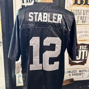 1976 Ken Stabler Raiders Jersey Mitchell & Ness Replica #12 (Men&#39;s Size 52)