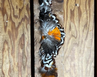 Banda para sombrero de plumas auténticas, banda ajustable para sombrero de vaquero.