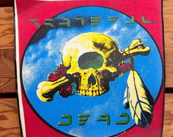 Grateful Dead 1981 Original Europe Concert DESERT SKULL Postcard