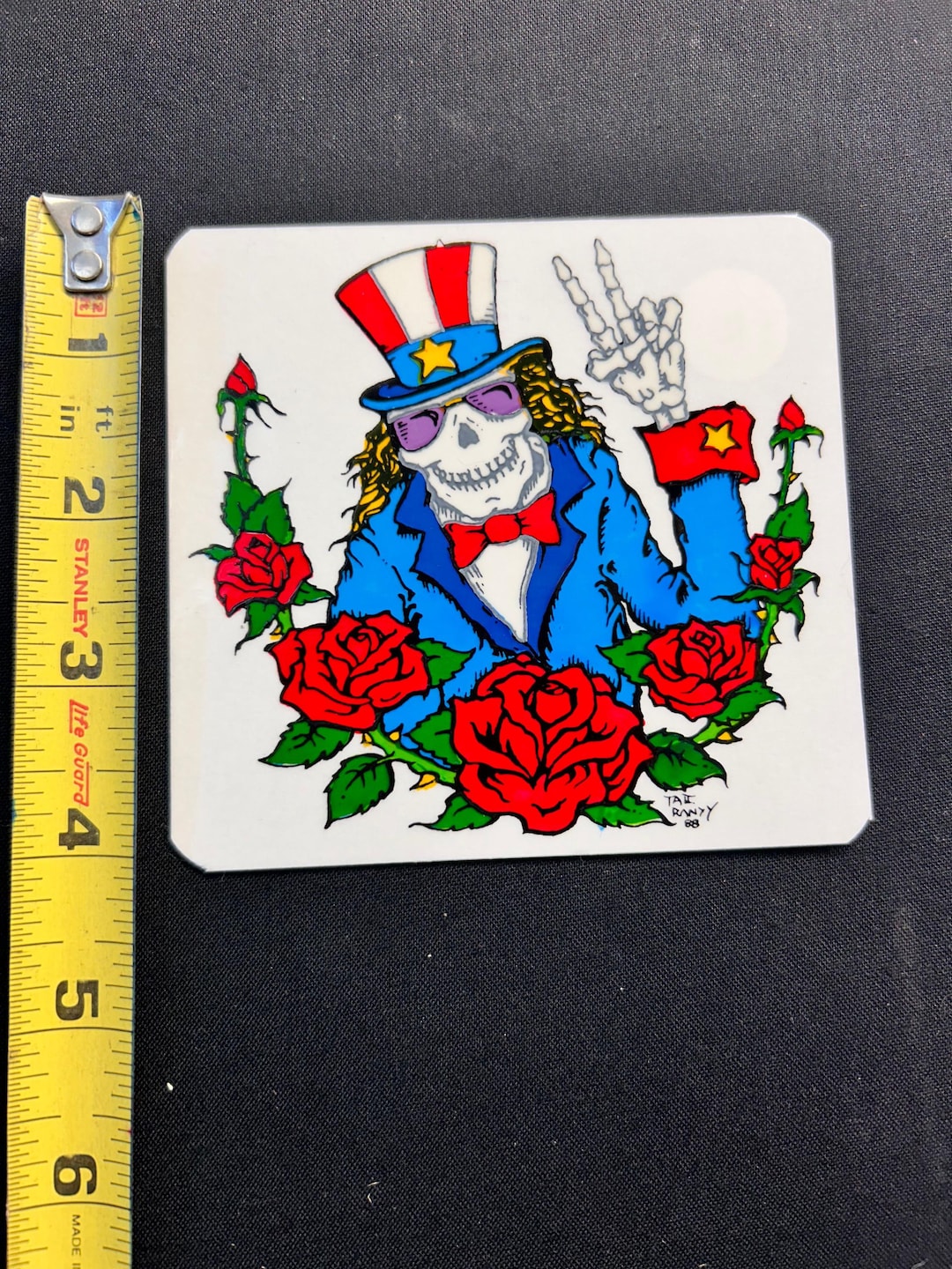 1988 Grateful Dead Uncle Sam Decal - Etsy