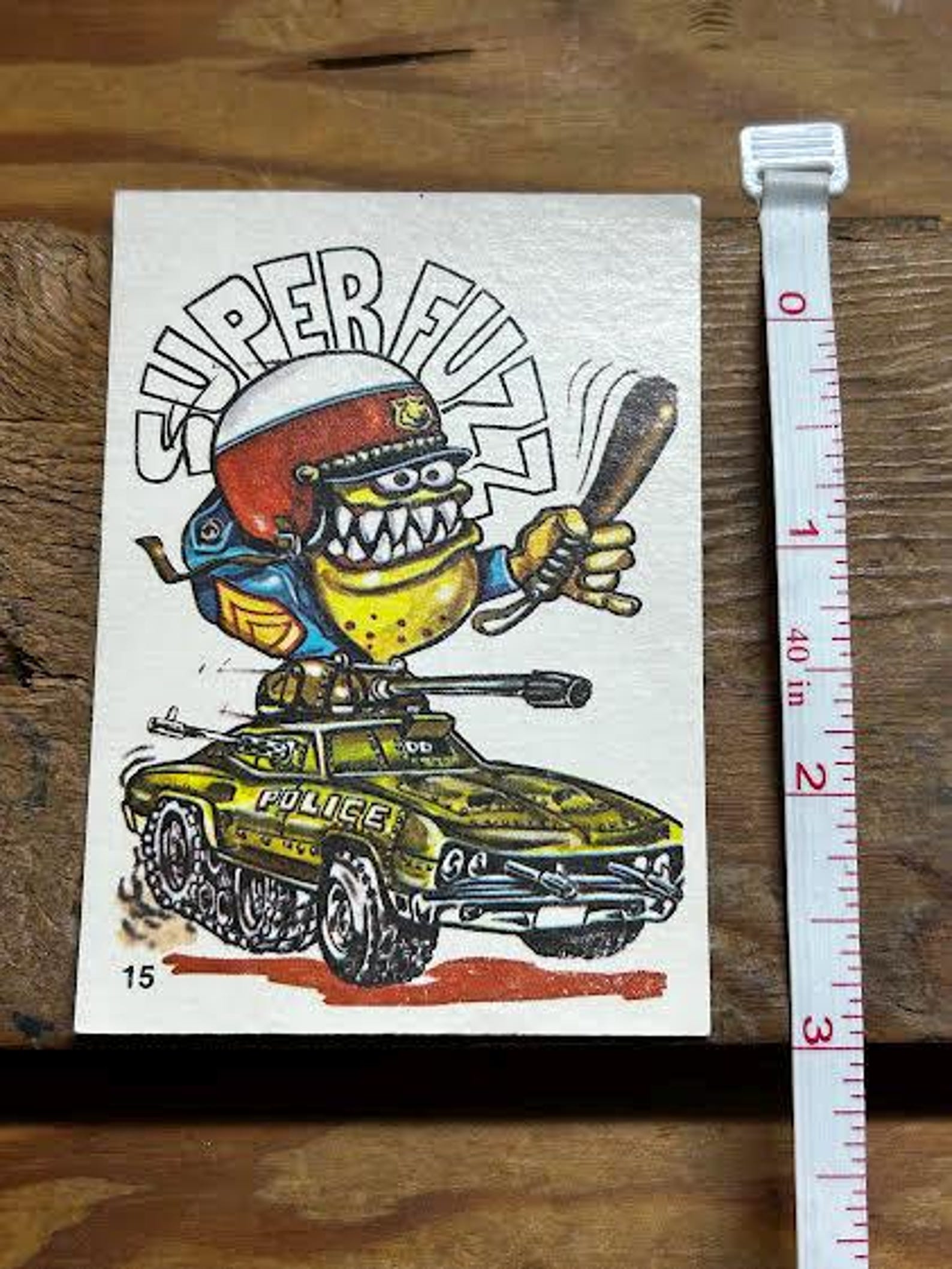 ODD RODS Donruss Sticker Trading Card