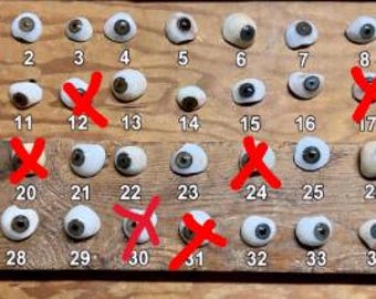 1900 Prothetische Augäpfel. Wählen Sie individuell, wählen Sie Option(en)