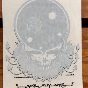 &quot;Vintage &quot;&quot;Space your Face&quot;&quot; Grateful Dead Aufkleber.&quot;