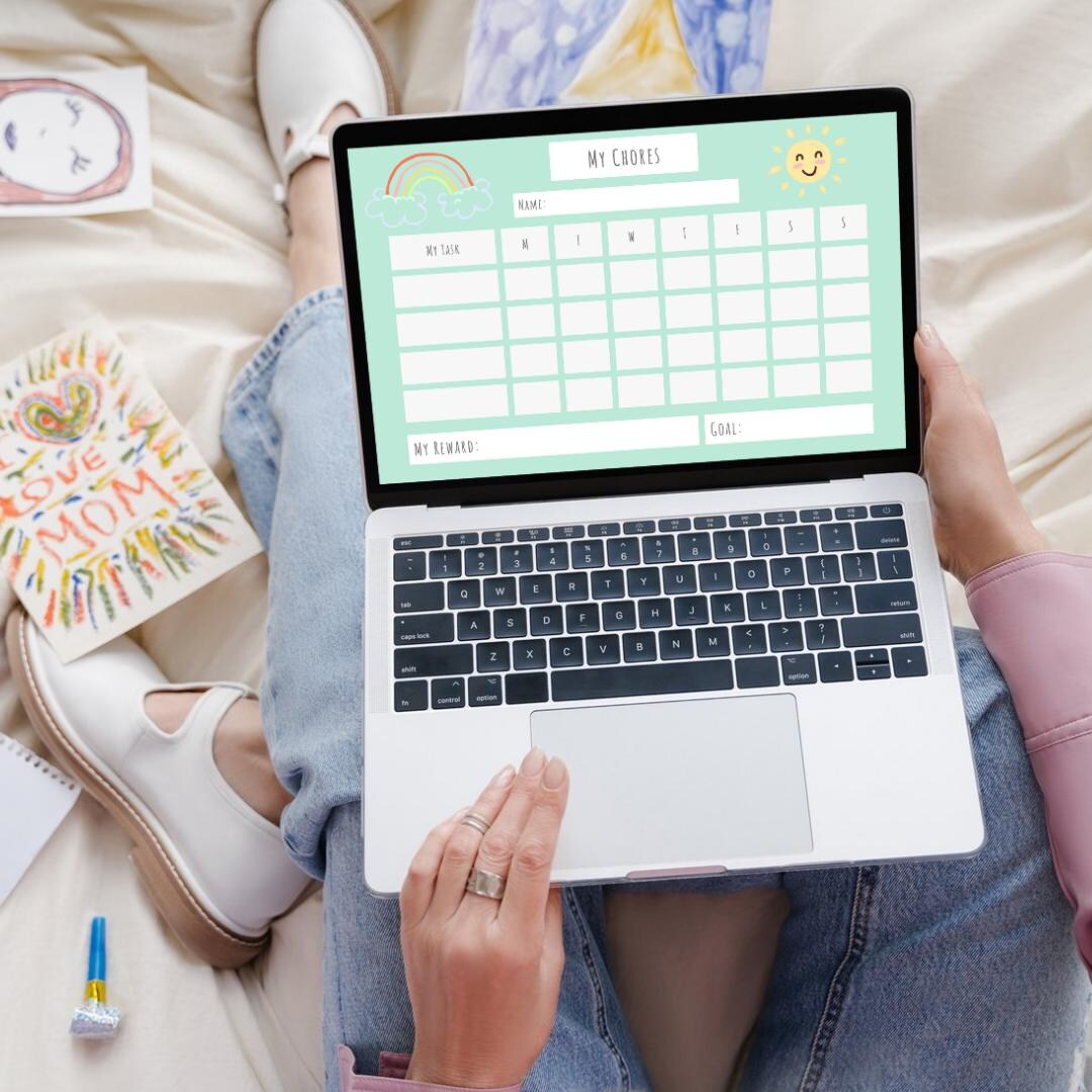 Printable Chores Chart for Kids Fun and Reward-based PDF Tracker - Etsy