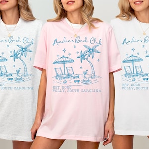 Beach Bachelorette Party Shirts: Tropical Wedding Squad - Bride & Bridesmaid