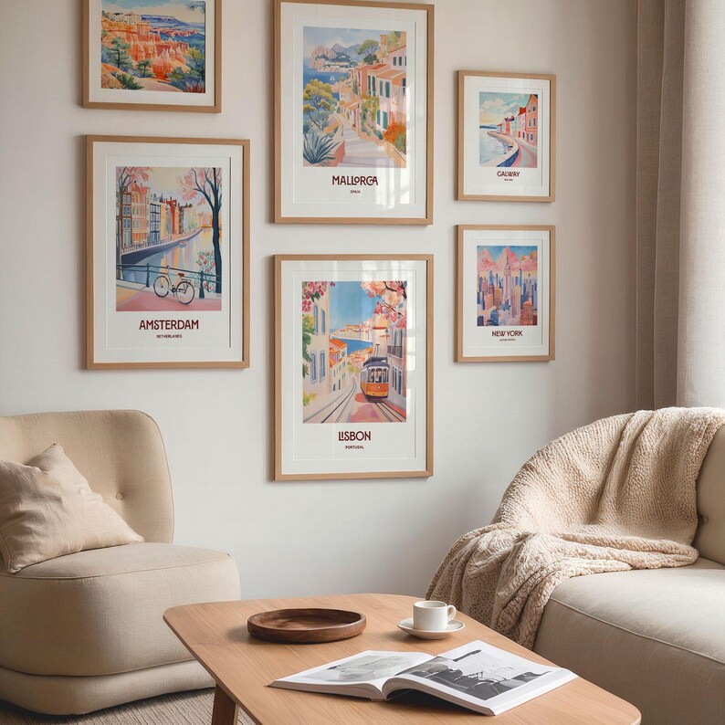 Mallorca Print, Majorca Wall Art, Spain Poster, Minimalist Travel Art